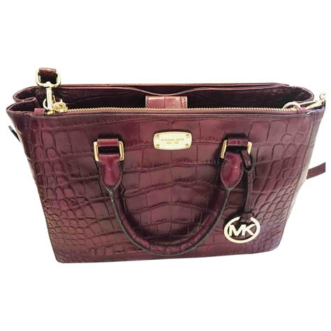 burgundy wallet michael kors|burgundy Michael Kors bag.